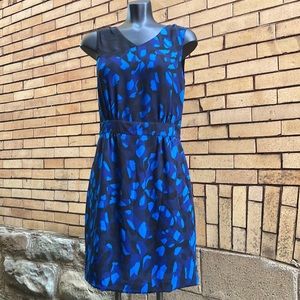 Matthew Williamson for Macy’s Impulse Black Blue Abstract Pattern Dress Size 8